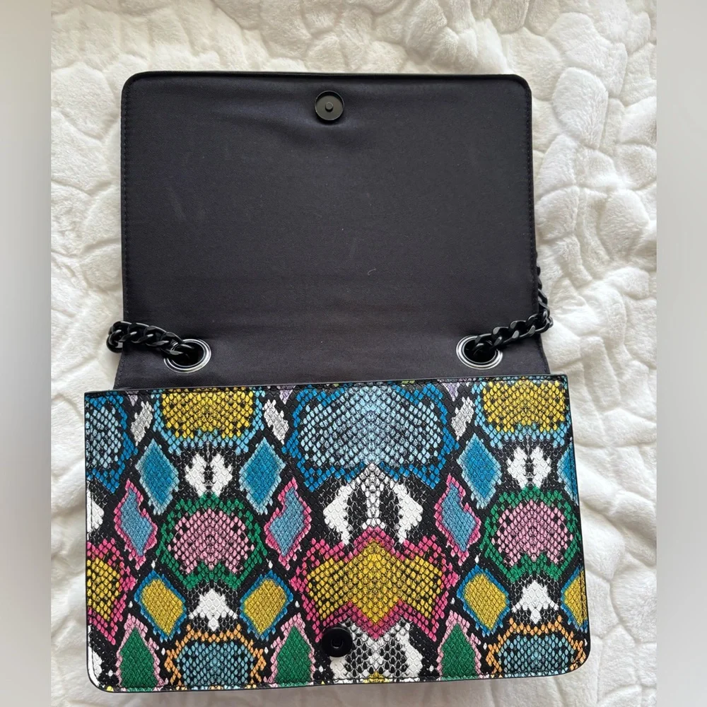 🔥LOW STAR🔥Aldo Multicolor Quilted Shoulder Bag with Chain Strap 🔥STELLA VIBES - Picture 4 of 15